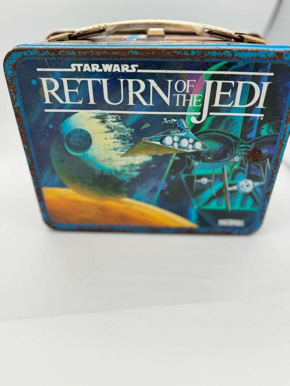 Vintage Thermos Star Wars Return Of The Jedi Metal Lunchbox Vintage 1983